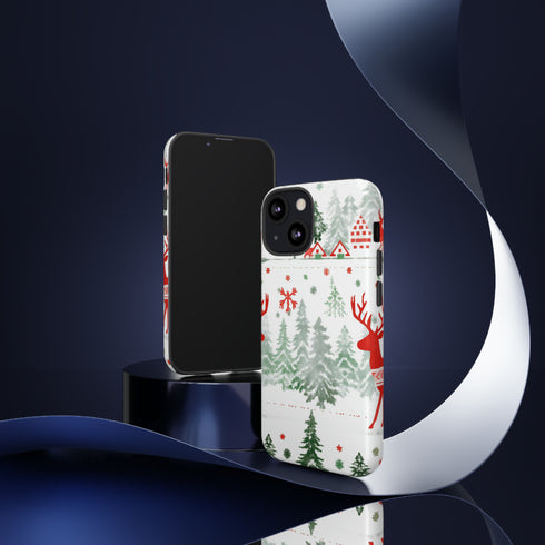 Nordic Christmas Print - Impact Resistant Phone Case